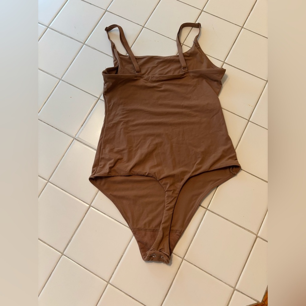 Auden brown spaghetti thong Bodysuit size xs formal classic sexy intimate body - Picture 7 of 7